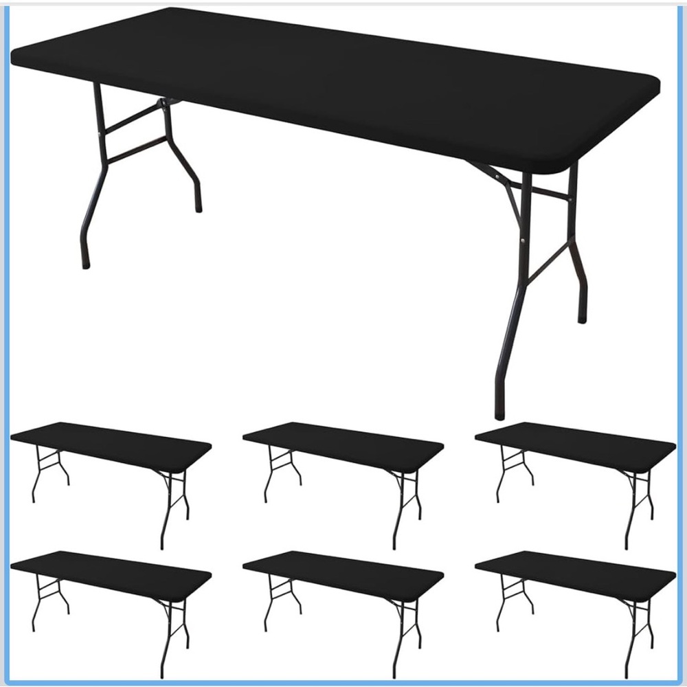 Rectangle Banquet Tablecloths - Black